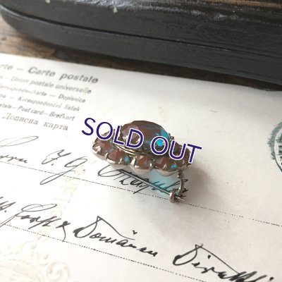 画像8: 濃色サフィレットのデイジーブローチ