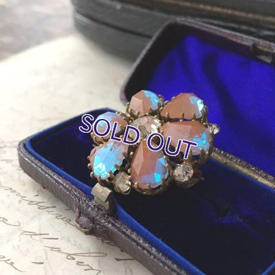 画像3: ローズカットサフィレットのフラワーブローチ