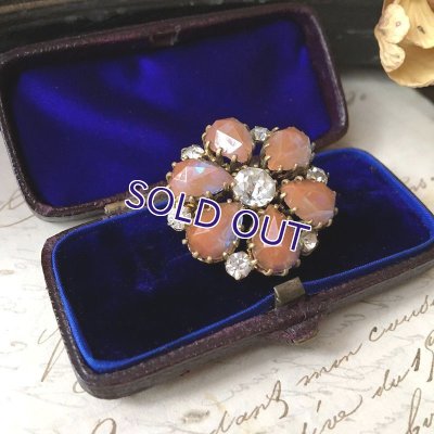 画像6: ローズカットサフィレットのフラワーブローチ