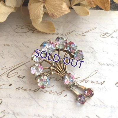 画像4: 初期アイリスガラスの扇ブローチ