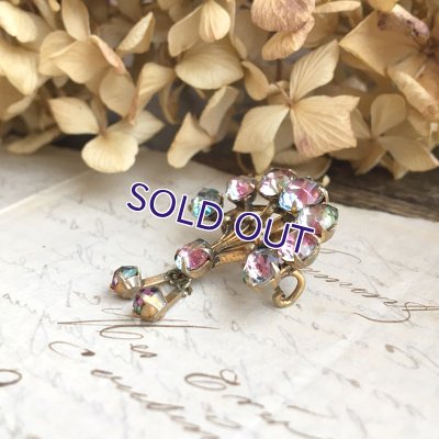 画像6: 初期アイリスガラスの扇ブローチ