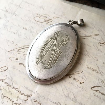 画像6: バラのジャーマンシルバーペンダント