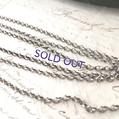 画像4: 銀製 ロングチェーンと花のチェーンストッパー