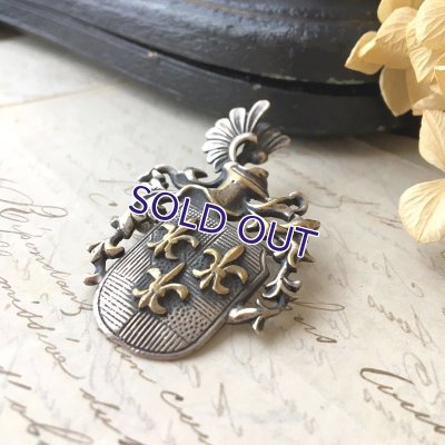 画像5: 騎士とフルールドリスの紋章ブローチ