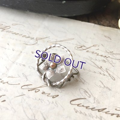 画像8: 銀製 ロングチェーンと花のチェーンストッパー