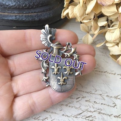 画像9: 騎士とフルールドリスの紋章ブローチ