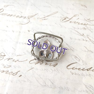 画像9: 銀製 ロングチェーンと花のチェーンストッパー