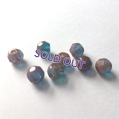 画像4: 濃色サフィレットビーズ 約7.5mm