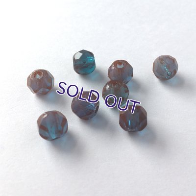 画像6: 濃色サフィレットビーズ 約7.5mm