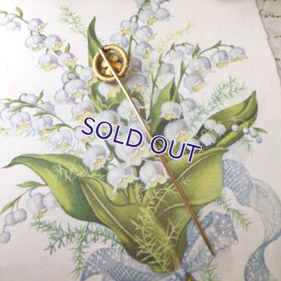 画像9: 18金 パールと四葉クローバーのピン