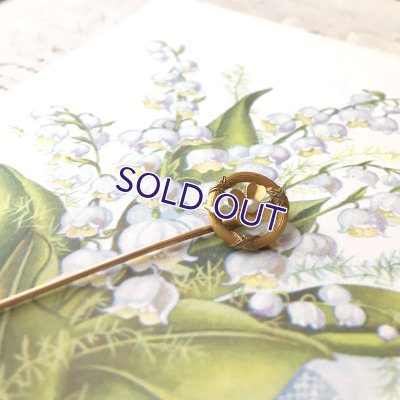 画像4: 18金 パールと四葉クローバーのピン