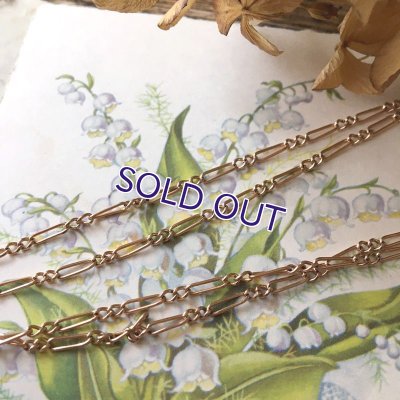画像3: FIX ピンクゴールドロングチェーンと花のチェーンストッパー