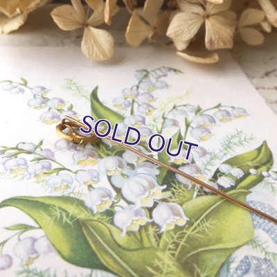 画像6: 18金 パールと四葉クローバーのピン