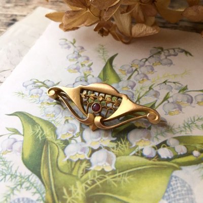 画像7: ゴールドブローチ・ペンダントセット