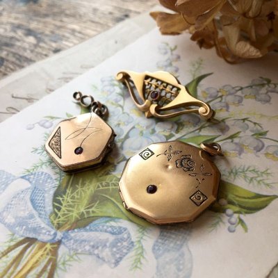 画像3: ゴールドブローチ・ペンダントセット