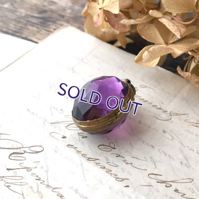 画像4: 蛍光アメジストガラスのボールロケットペンダント