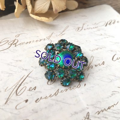 画像6: ピーコックアイのクラスターブローチ
