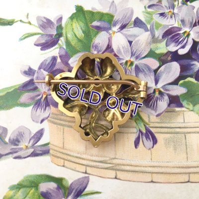 画像5: ORIA スミレのゴールドブローチ