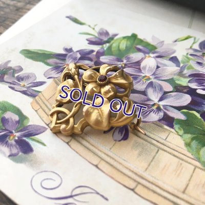 画像4: ORIA スミレのゴールドブローチ