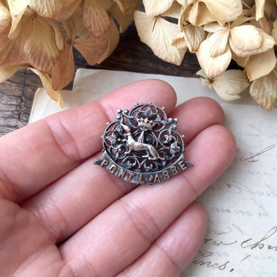 画像8: エルミン紋章と『Pont-l'Abbé』の透かし細工ブローチA