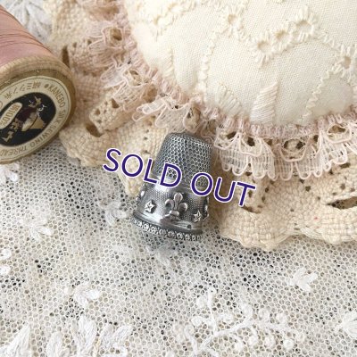 画像8: 銀製 フルールドリスのシンブル