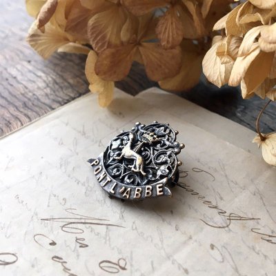 画像7: エルミン紋章と『Pont-l'Abbé』の透かし細工ブローチA