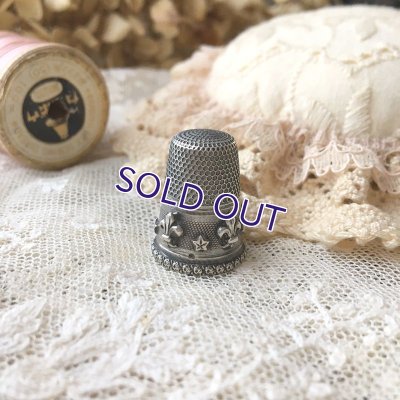 画像4: 銀製 フルールドリスのシンブル