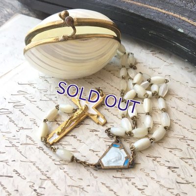 画像6: マザーオブパールのロザリオとケースセットＡ