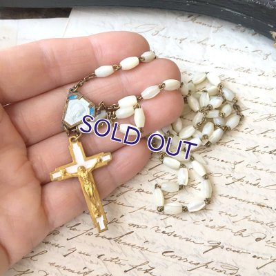 画像12: マザーオブパールのロザリオとケースセットＡ