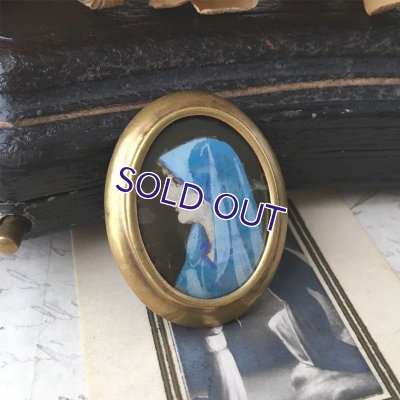 画像9: 聖母マリアの肖像画ブローチ