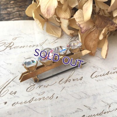 画像8: クローバーアイリスガラスのバーブローチ