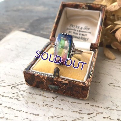 画像3: スクエア型 アイリスガラスシルバーリング