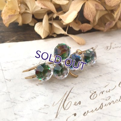 画像5: クローバーアイリスガラスのバーブローチ