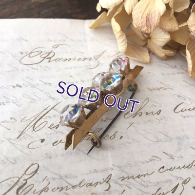 画像9: クローバーアイリスガラスのバーブローチ