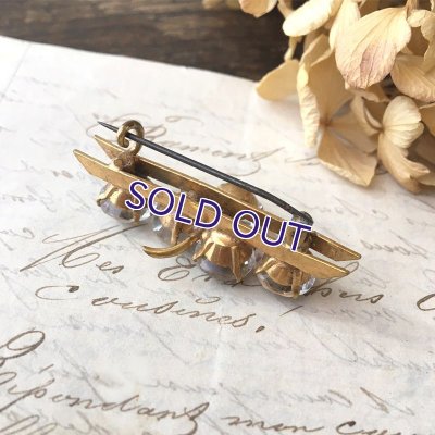 画像10: クローバーアイリスガラスのバーブローチ