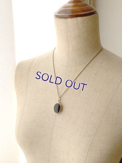 画像12: 銀製 オニキスのロケットペンダント