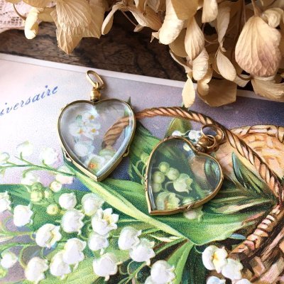 画像11: ハートのゴールドロケットペンダントB