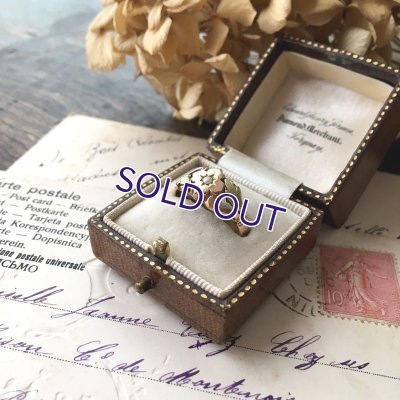 画像6: ORIA パールと花のゴールドリング