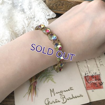 画像11: イエローアイリスガラスのブレスレットJ