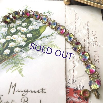 画像3: イエローアイリスガラスのブレスレットJ