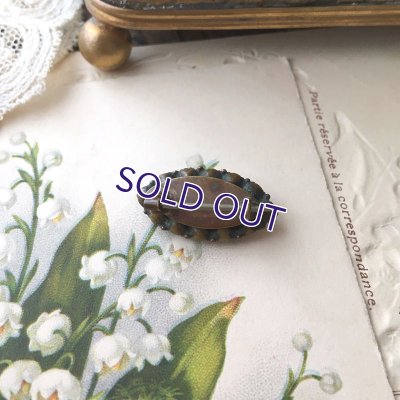 画像5: レッドガラスのマーキス型タイニーブローチ