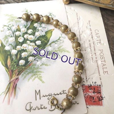 画像6: イエローアイリスガラスのブレスレットJ