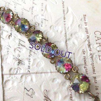 画像5: イエローアイリスガラスのブレスレットJ