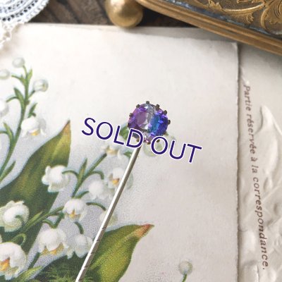 画像6: トリコロールアイリスガラスのピン