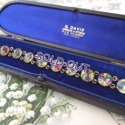 画像9: イエローアイリスガラスのブレスレットJ