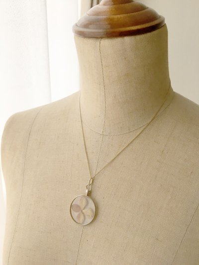 画像11: 銀製 ２枚ガラスのロケットペンダント