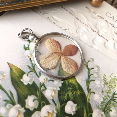 画像8: 銀製 ２枚ガラスのロケットペンダント