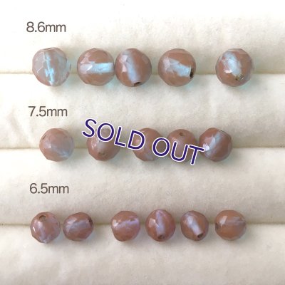 画像10: サフィレットビーズ パープル系 約6.5mm