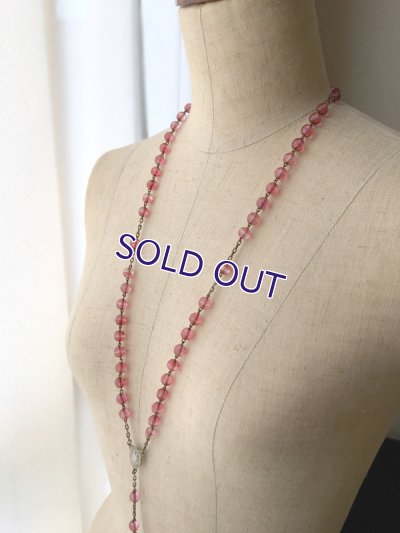 画像10: バイカラーピンクガラスのロザリオ