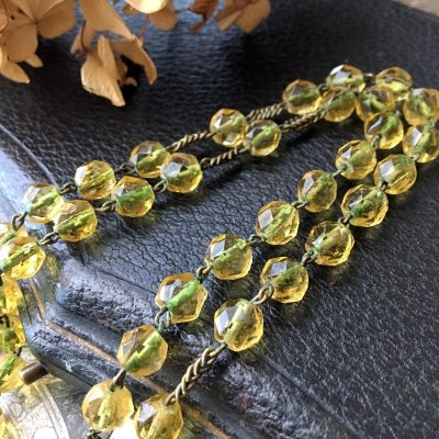 画像6: 蛍光 オレンジガラスのロザリオ